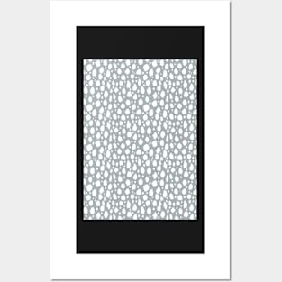 Grey and White Spot Dalmatian Pattern Posters and Art